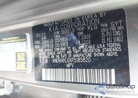 2023 Kia Sorento Hybrid Ex from USA, damaged, VIN KNDRHDLGXP5185820